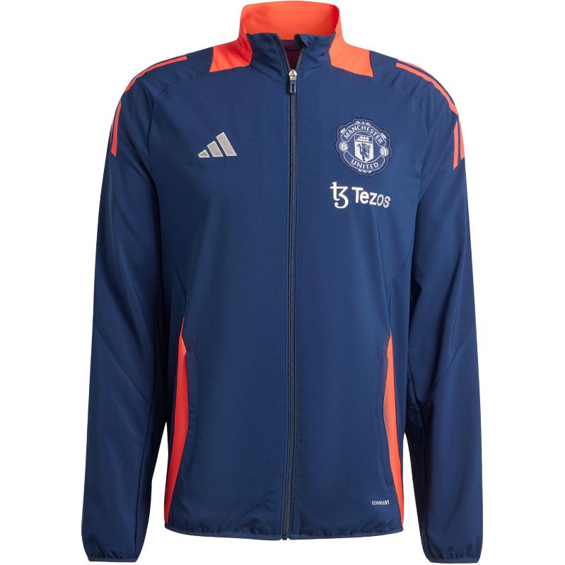 

Adidas Курка Manchester United Tiro 24 мужская, Midnight Indigo/Bright Red