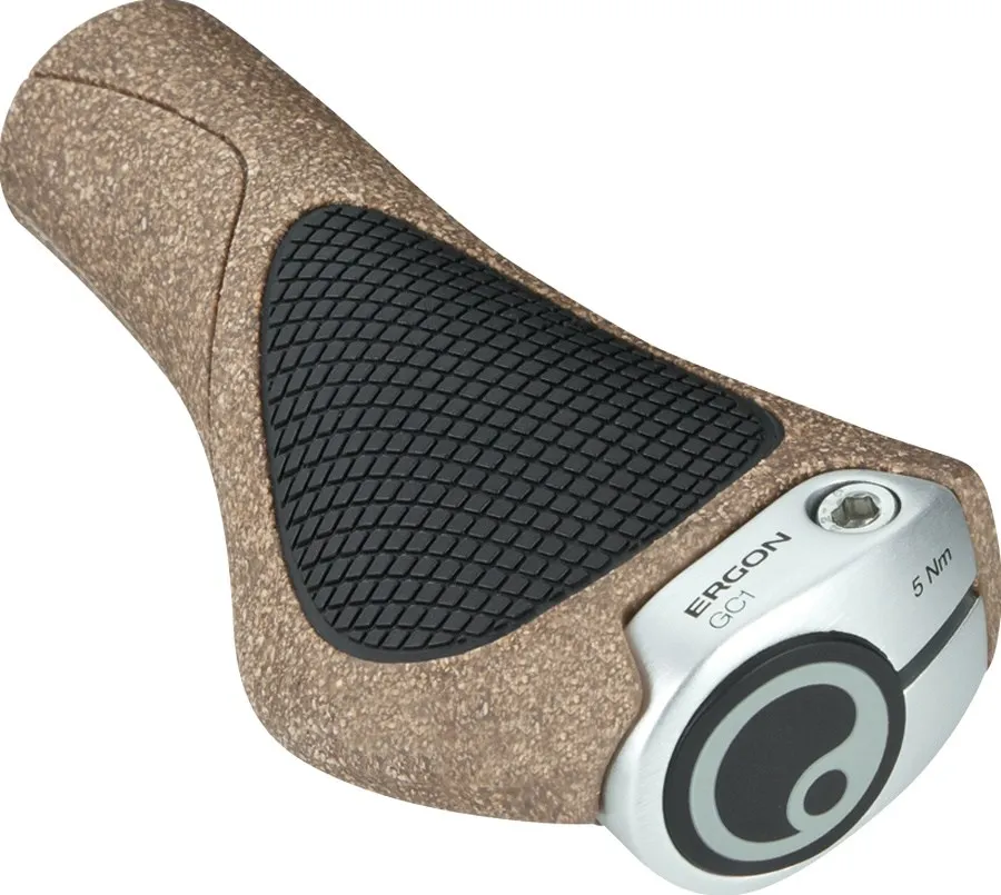 

Биокорковые грипсы для руля Ergon, Black/Tan