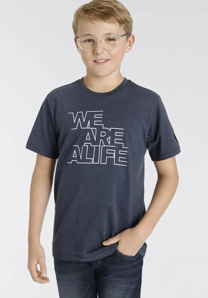 

Футболка Alife & Kickin "Принт логотипа", синий