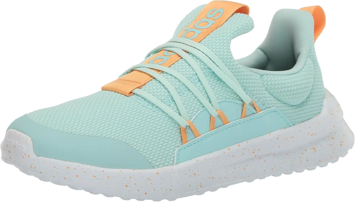 Кроссовки для мальчиков Adidas Lite Racer Adapt 5.0 без шнурков, оранжевый/зеленый — фото 2