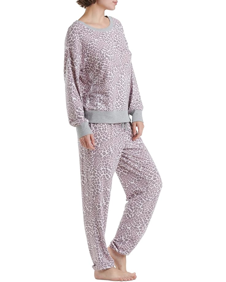 

Пижамный комплект Splendid Westport Brushed Jersey Long Sleeve PJ Set, цвет Violet Ice Leo