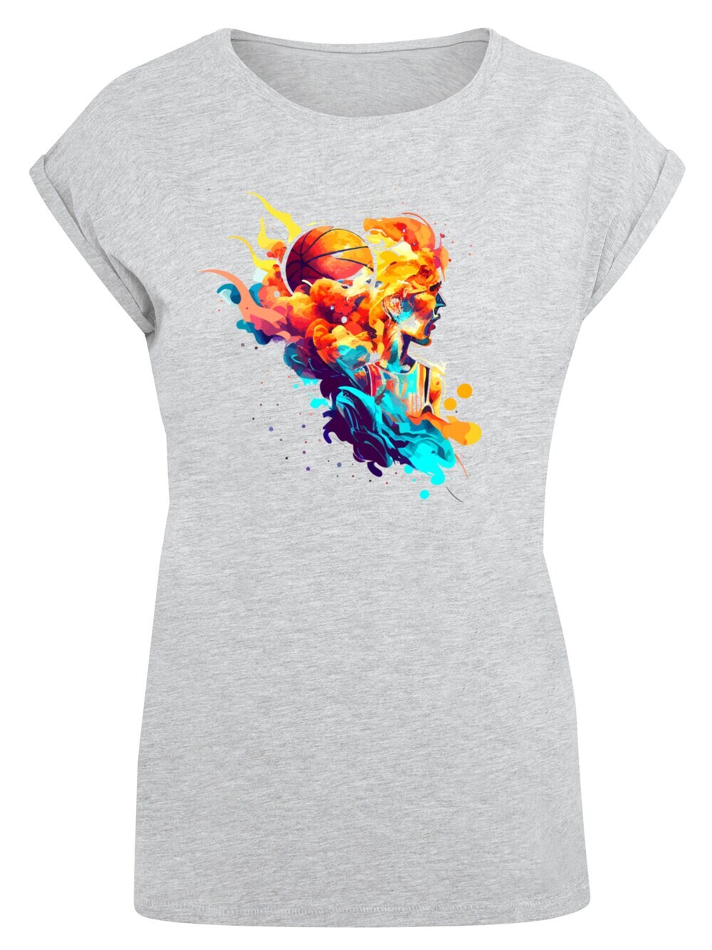 

Рубашка F4Nt4Stic Basketball Sports Collection - Abstract player, серый