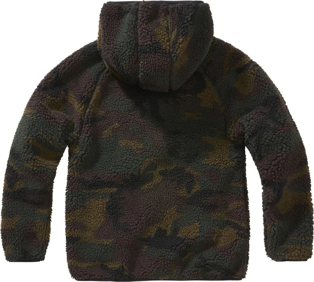Детская флисовая куртка/свитер "Kids Teddy Fleece Jacket Hooded" в камуфляжной расцветке Brandit — фото 2