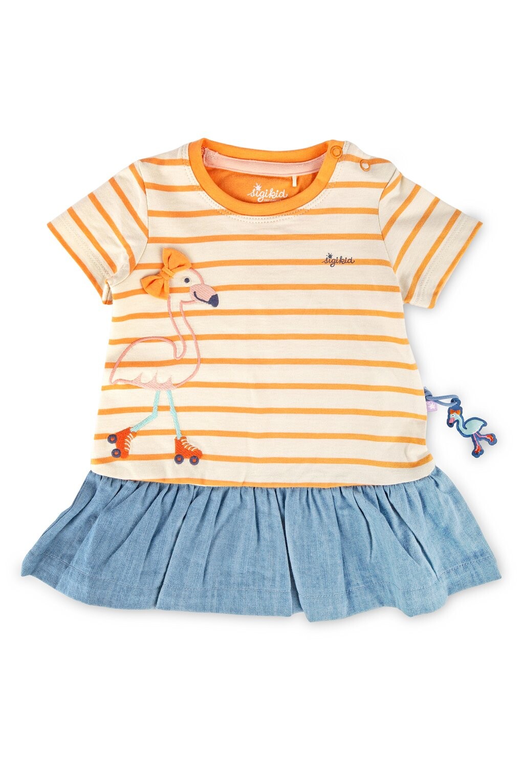 

Платье из джерси WILD FLAMINGO sigikid, цвет creme orange blau