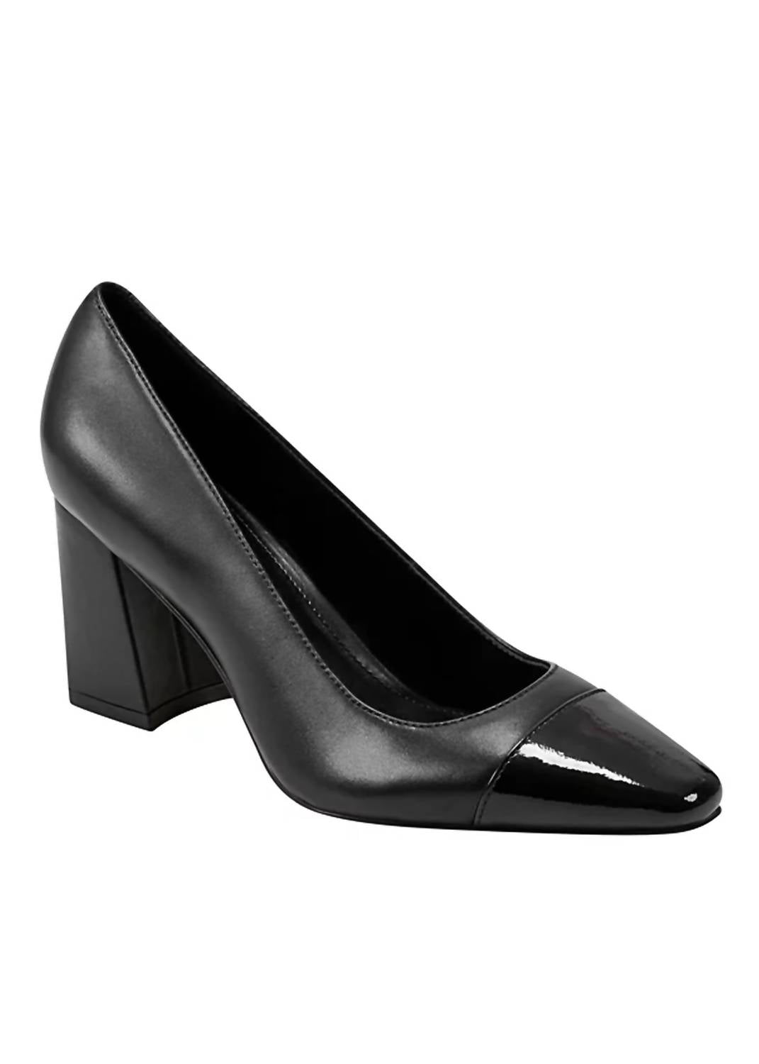 Women's Vernie Block Heel Dress Pumps In Black / Black Marc Fisher
