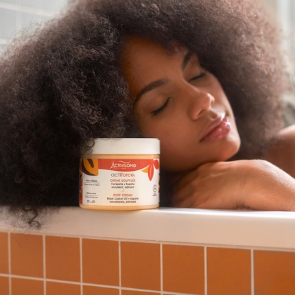 Actiforce Puff Cream Крем для укладки феном с добавлением черного касторового масла и сапоты Activilong — фото 3