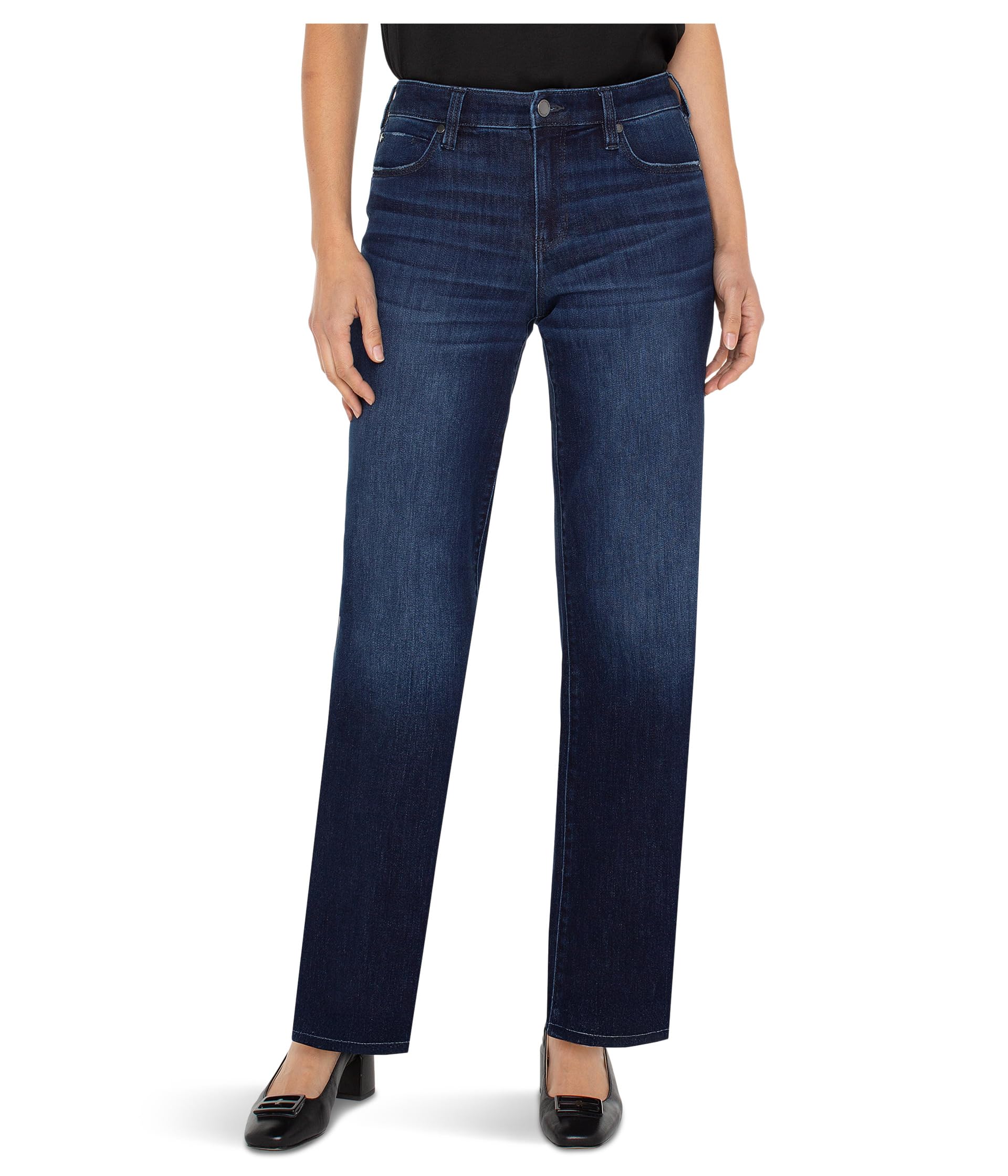

Джинсы Liverpool Los Angeles Kennedy Mid-Rise Straight Leg Jeans 32'' Inseam, цвет Upland