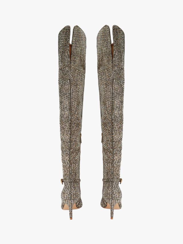 Ботинки Mayfair до колена с заостренным носком Kurt Geiger London, Beige — фото 4