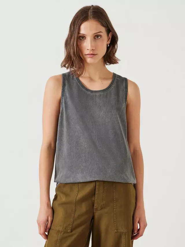 

Топ HUSH Carla Relaxed Tank, цвет washed/black