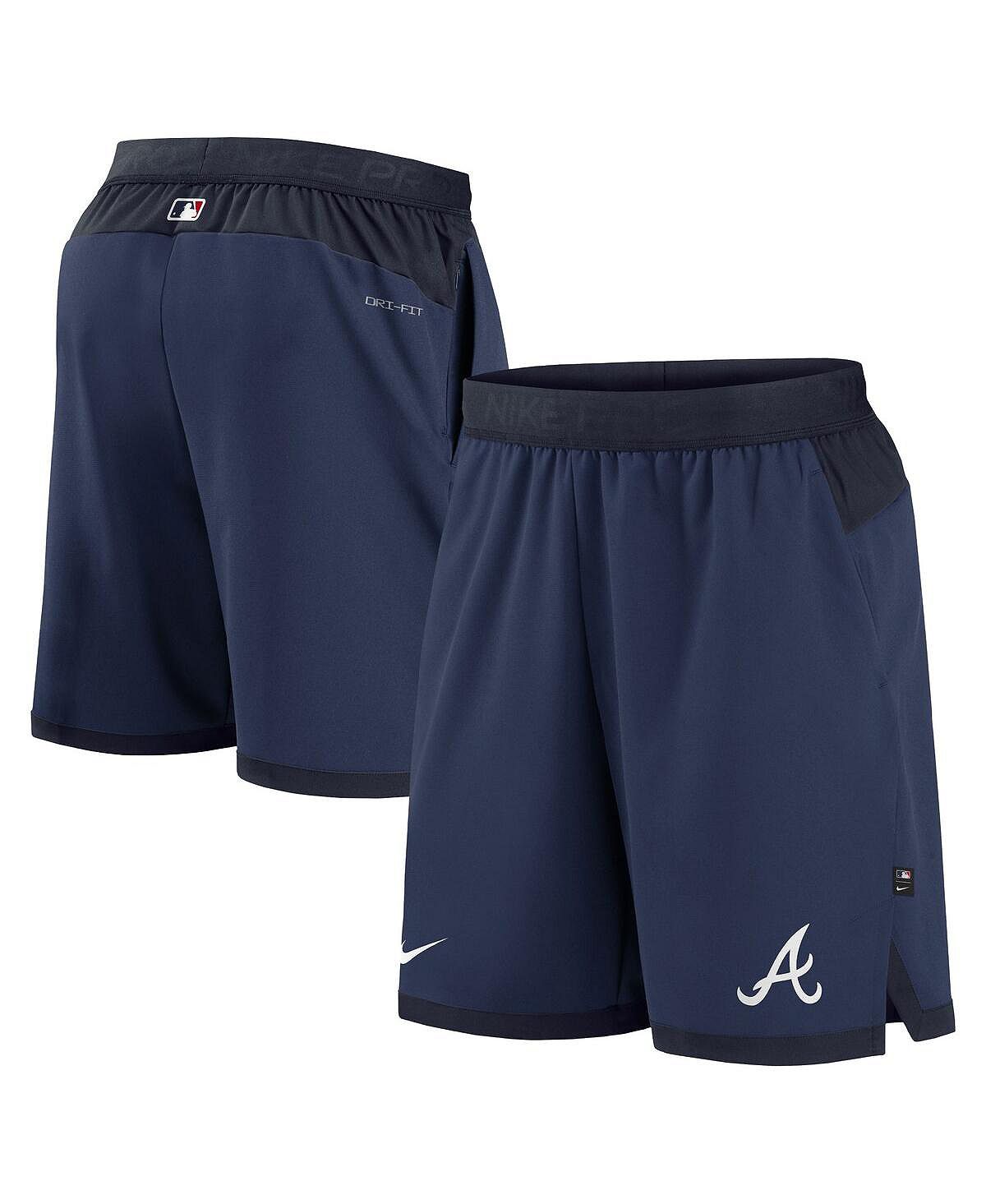 

Мужские темно-синие шорты Atlanta Braves Authentic Collection Flex Vent Performance Nike