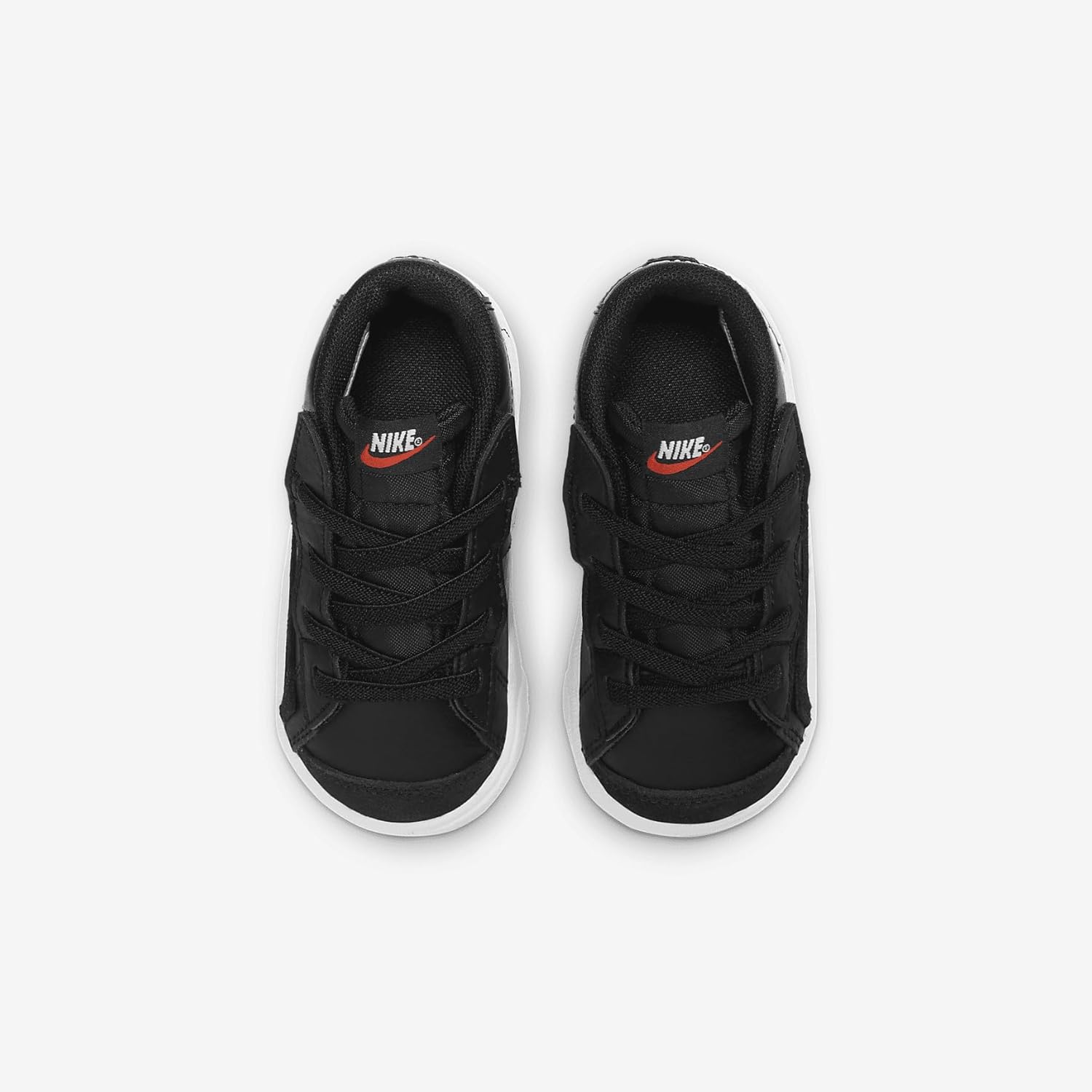 Кроссовки Nike Kids' Blazer Mid '77, черный/белый/оранжевый — фото 4