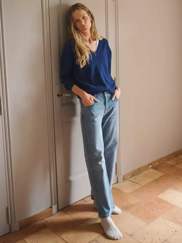 

Джинсы NRBY Drew Wide Leg, цвет light blue