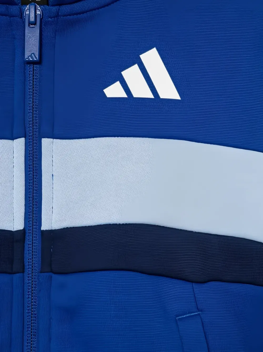 Спортивный костюм в полоску Adidas Kids, синий — фото 4