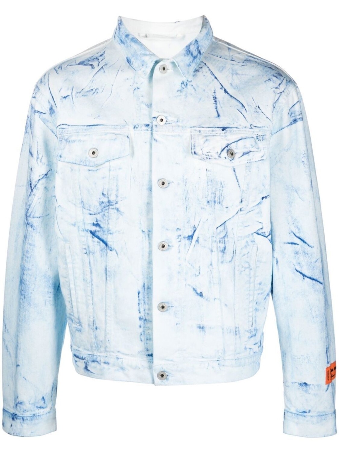 

Куртка-рубашка Overdyed на пуговицах Heron Preston, синий