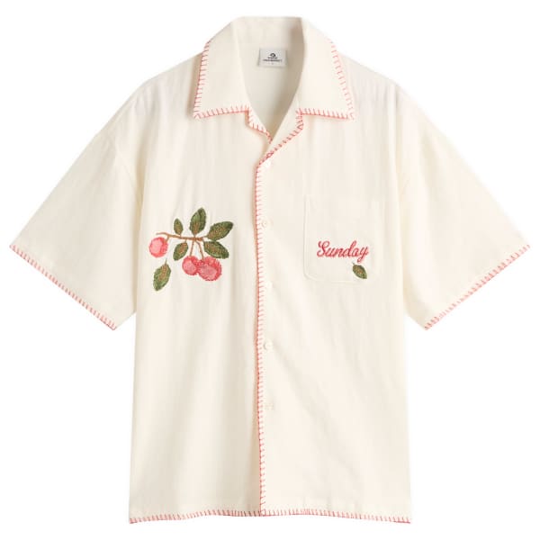 

Красная вишневая футболка Sundayfruitmarket, цвет айвори