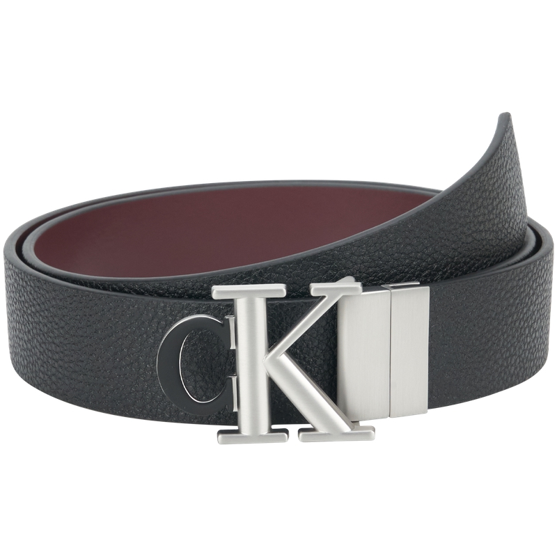 

Calvin Klein Мужской ремень из спилка кожи шириной 3,5 см, QCR-Space Black/Deep Chocolate