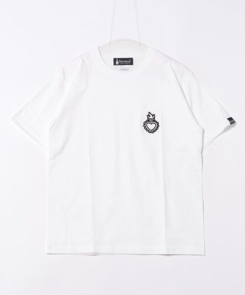 

Футболка с коротким рукавом, 3D-вышивка в виде татуировки, бренд JUGLANS, цвет белый, вес 176 г