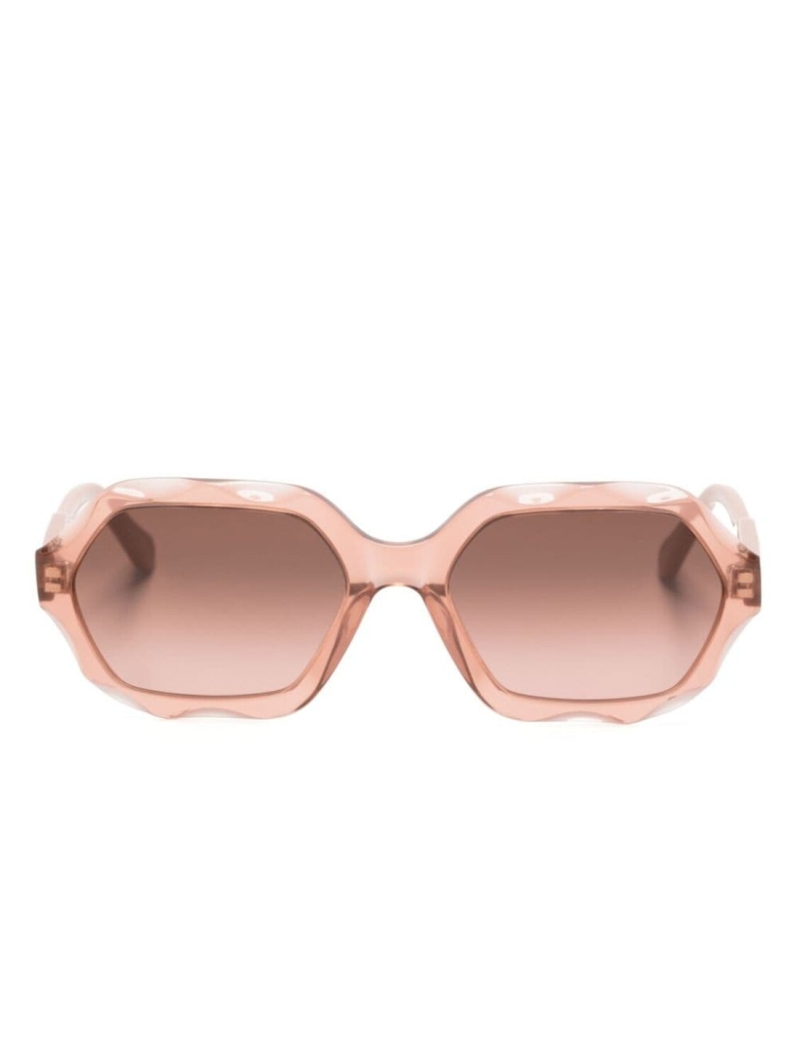 

Chloé Eyewear солнцезащитные очки Olivia в овальной оправе, розовый