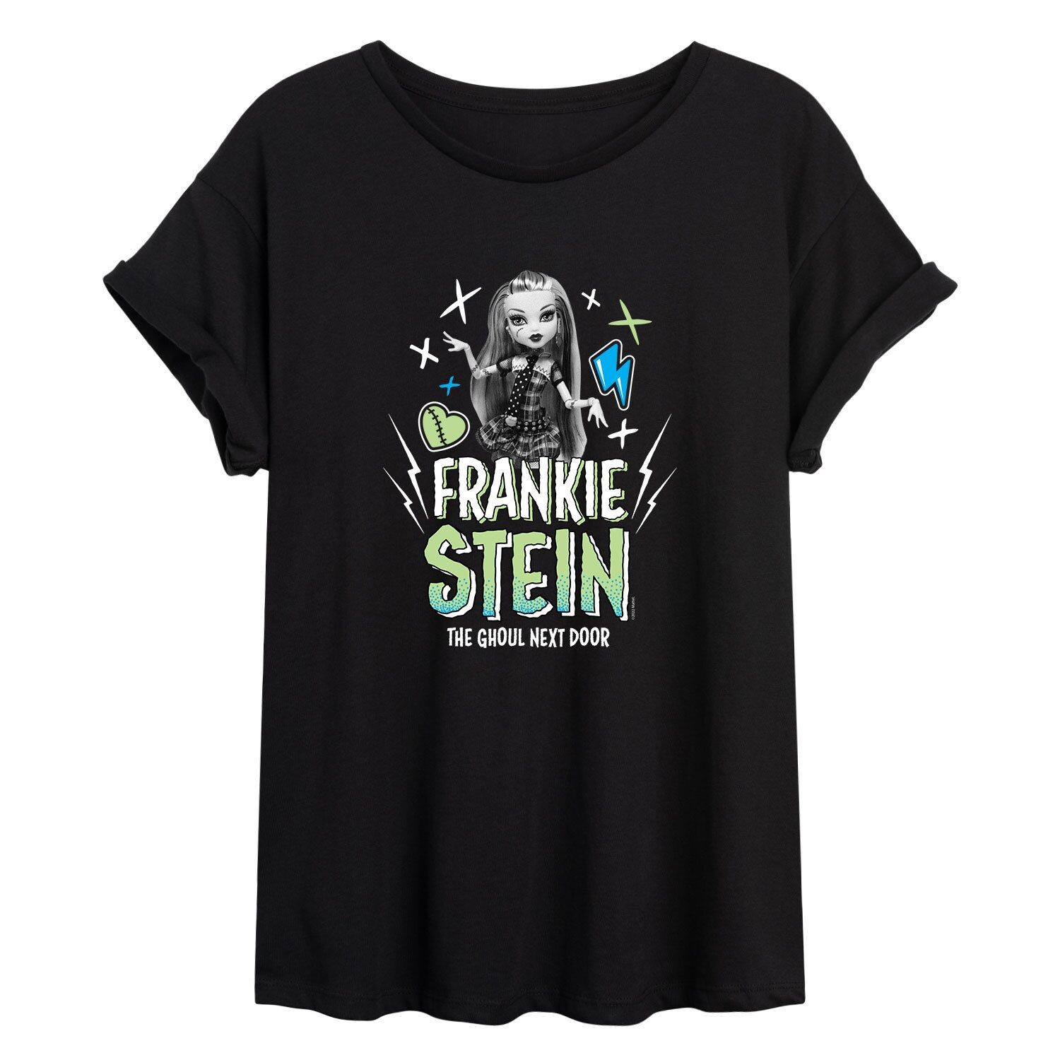 

Большая футболка с рисунком Monster High Frankie Stein для юниоров Licensed Character