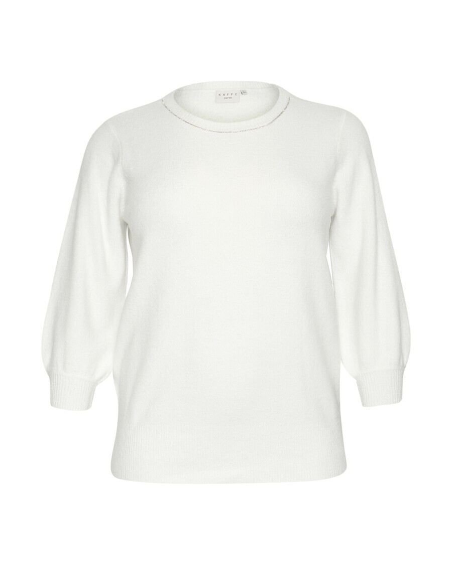 

Тонкий вязаный свитер KAFFE CURVE Sweater Merida, белый