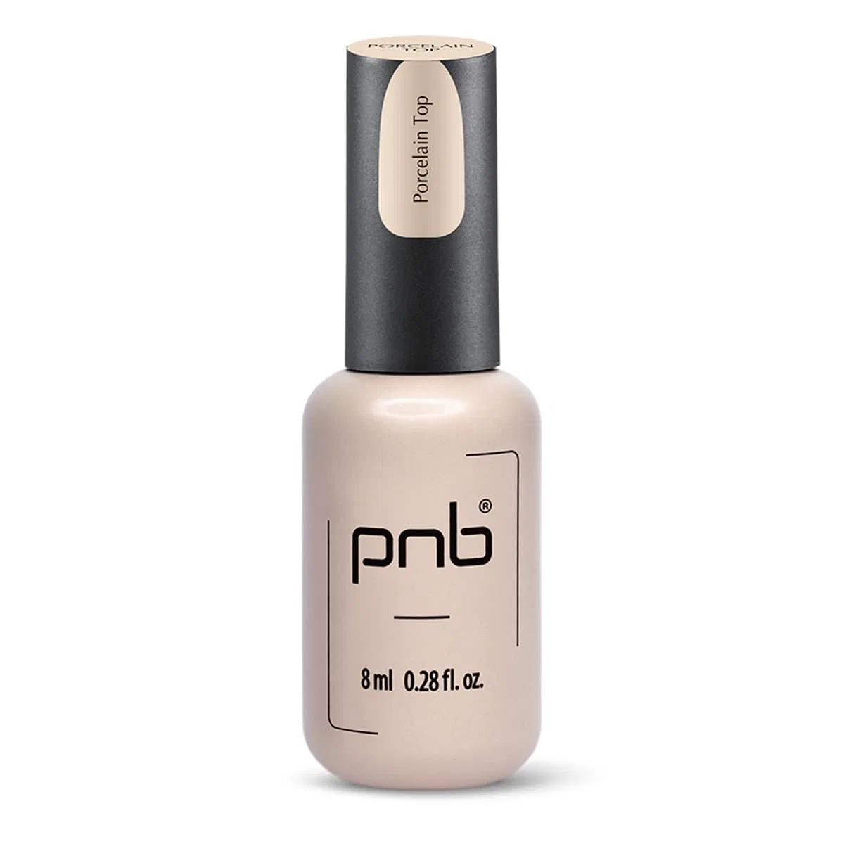 Верхнее покрытие для ногтей PNB Porcelain Top Coat No Wipe, 8 мл, с эффектом фарфора Pnb Professional Nail Boutique