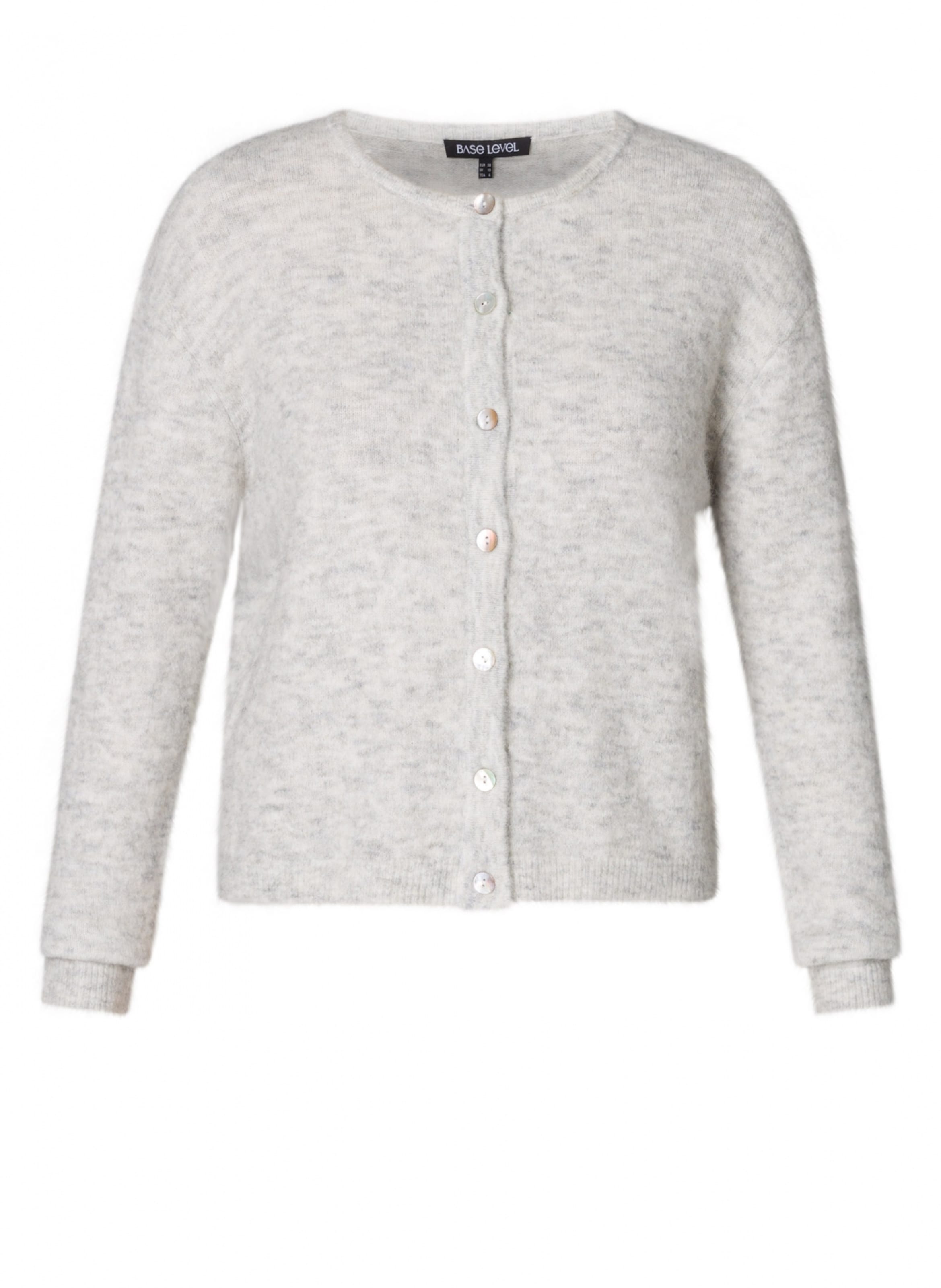 

BASE LEVEL Вязаный кардиган в крапчатом сером