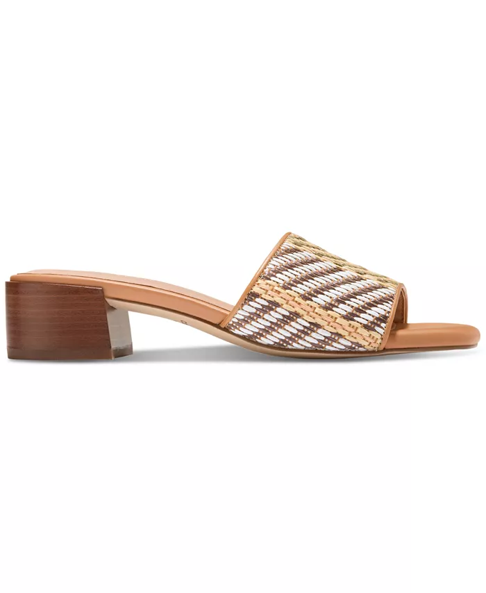 Женские босоножки Calli на блочном каблуке с одинарным ремешком Cole Haan, коричневый — фото 2