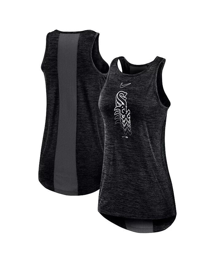 

Женская черная майка Chicago White Sox с логотипом Fade и высоким воротником Nike