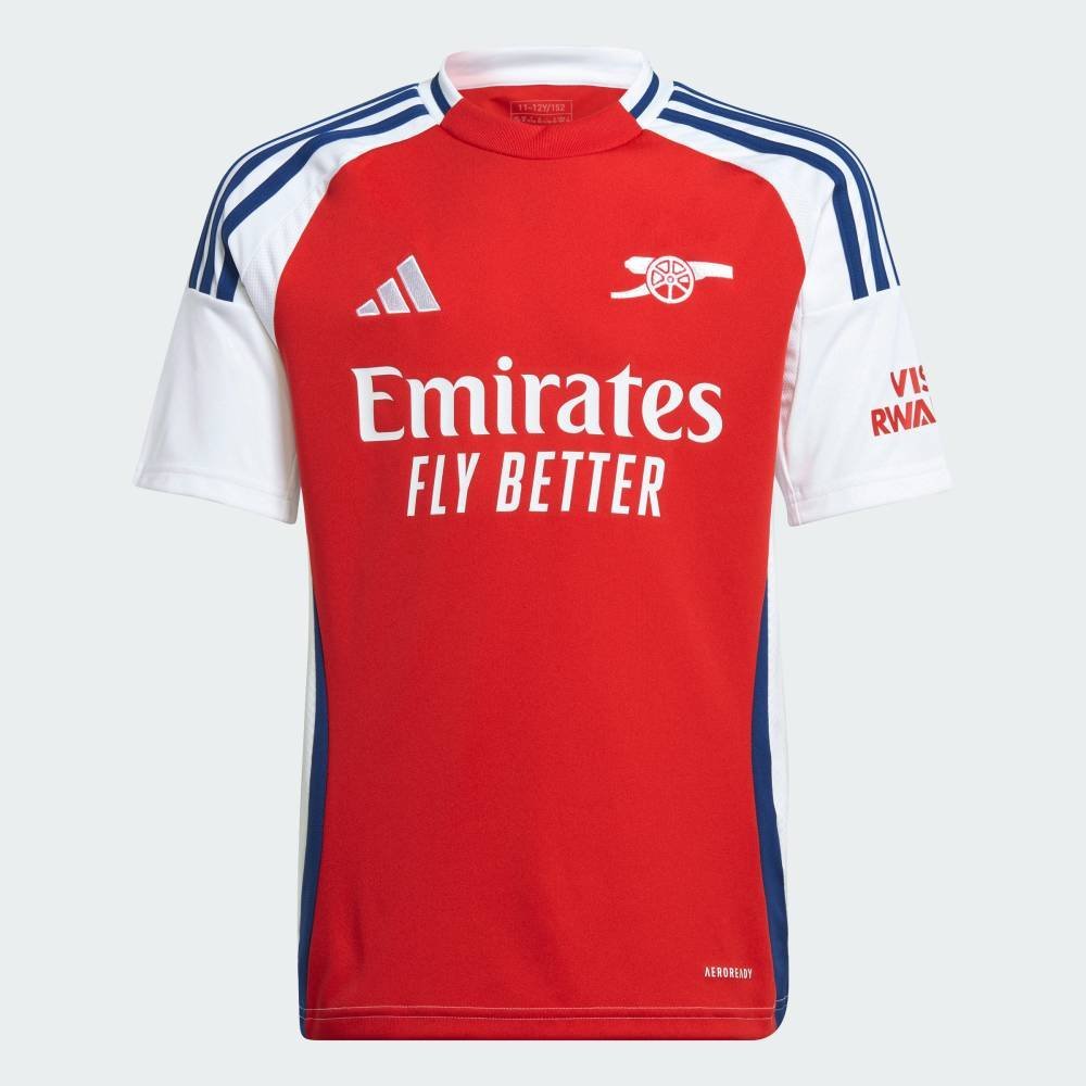 Домашняя футболка «Арсенал» сезона 2024/2025 для детей Adidas, Red — фото 4