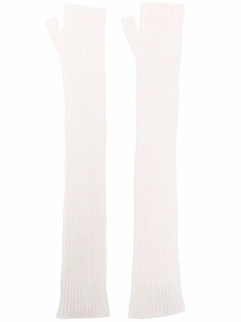 

Кашемировые перчатки-митенки Barrie, нейтральный