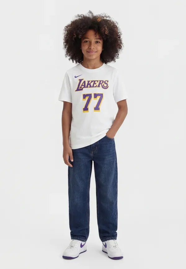 Футболка Nike Performance NBA Los Angeles Lakers Luka Doncic Icon Tee Print T-Shirt, белый