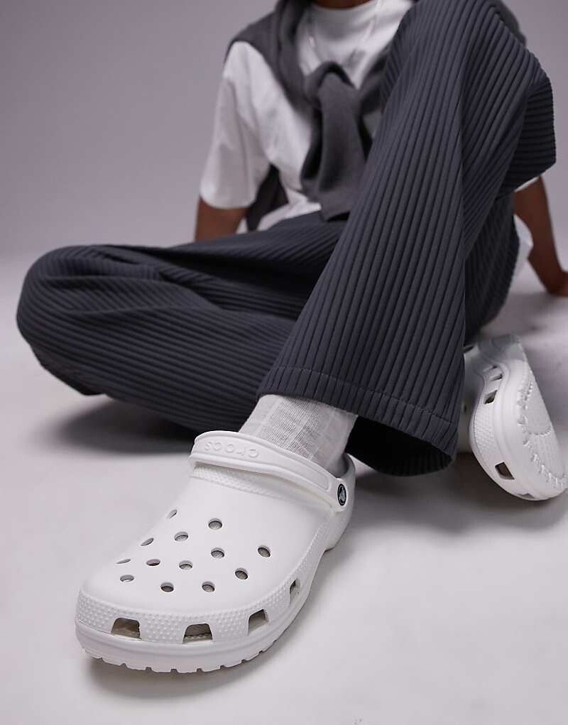 

Классические белые сабо унисекс Crocs