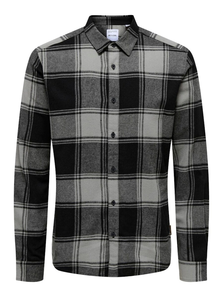 

Клетчатая рубашка Only & Sons Slim fit Button Up Shirt ONSGudmund, цвет grey/greige
