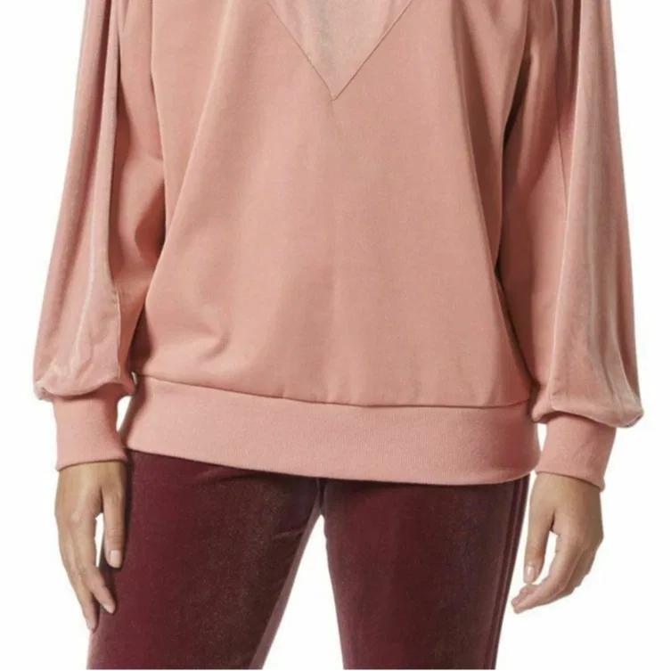 Свитшот Velvet Vibes Adidas Originals, Light Pink — фото 4