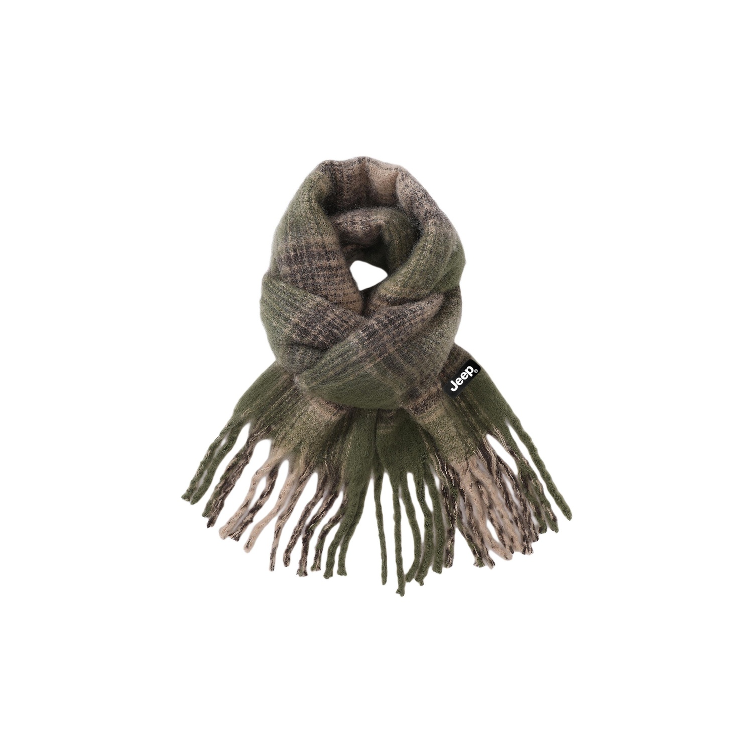 

Шарф из полиэстера Unisex Jeep, turquoise stripes