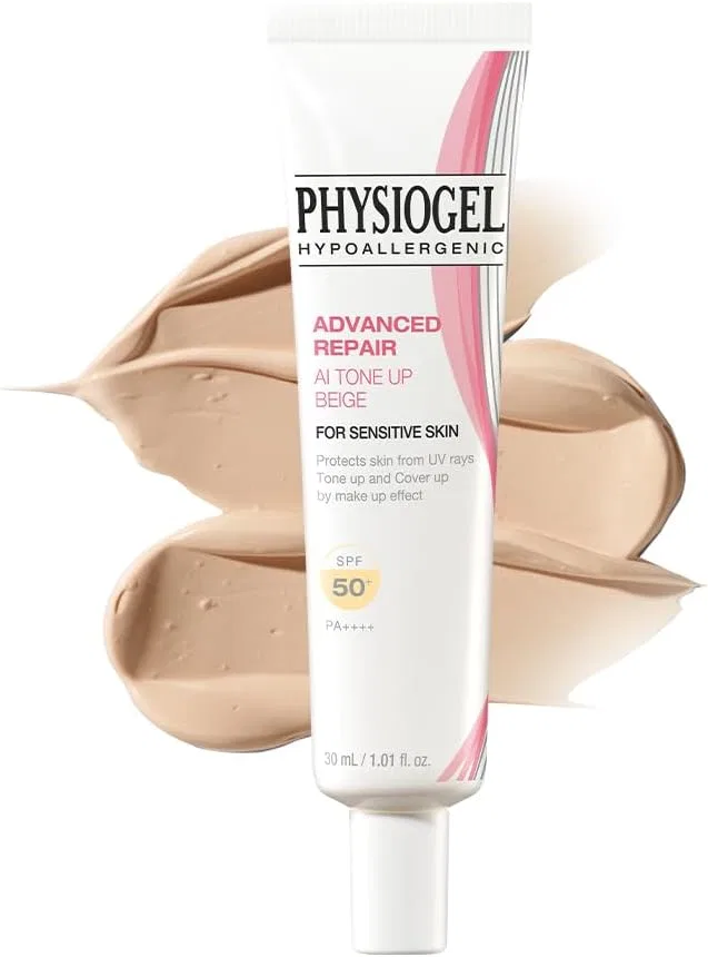 Солнцезащитный крем Physiogel Advanced Dripper AI Tone Up Beige SPF50/PA+++