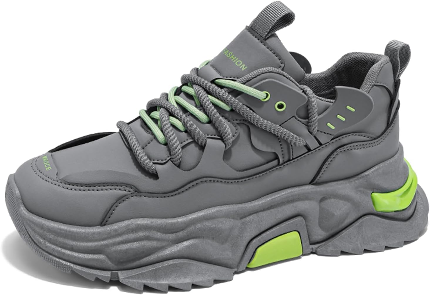 

Мужские повседневные спортивные кроссовки для тенниса, бега и ходьбы, нескользящие массивные модные кроссовки для мужчин Spwagym, зеленый