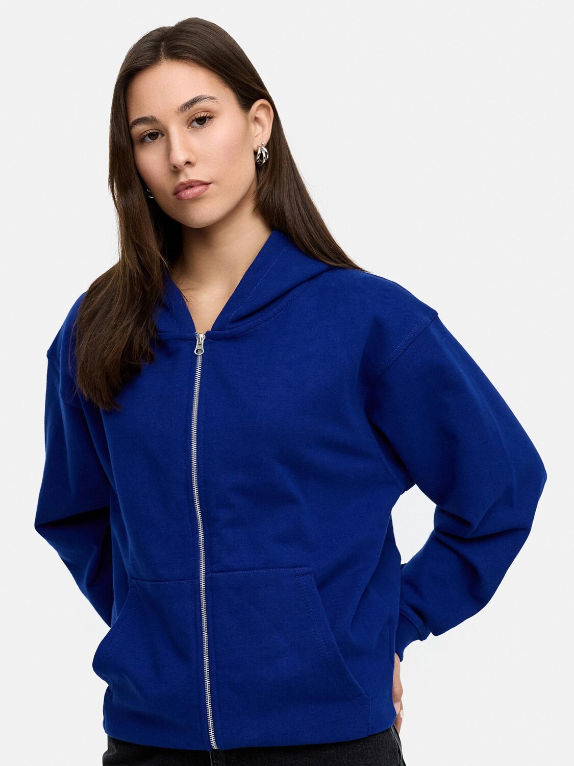 

Daily Cotton Толстовка с молнией 'DCLUGO' в цвете Royal Blue