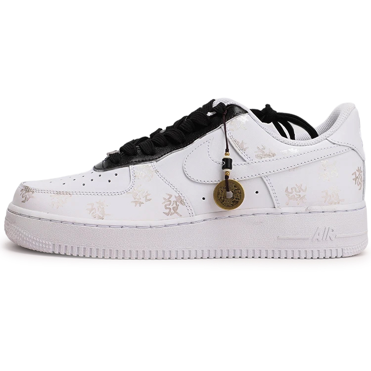 Кроссовки Air Force 1 Low top Skateboard Unisex Nike, белый серебряный — фото 3