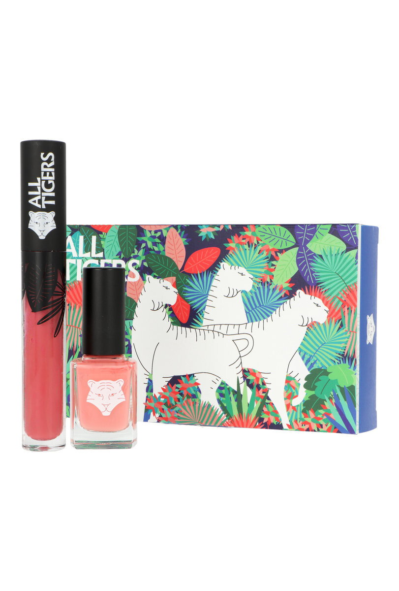 

All Tigers Natural & Vegan Lips & Nails, набор косметики, 2 шт