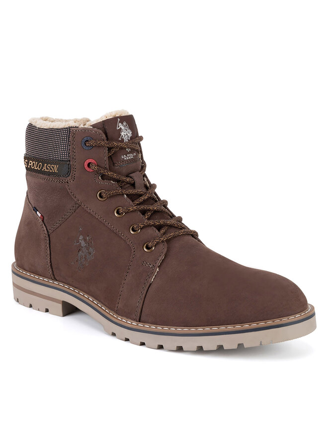 Ботильоны на шнуровке U.S. Polo Assn. POLY001M/DLT1, коричневый — фото 2