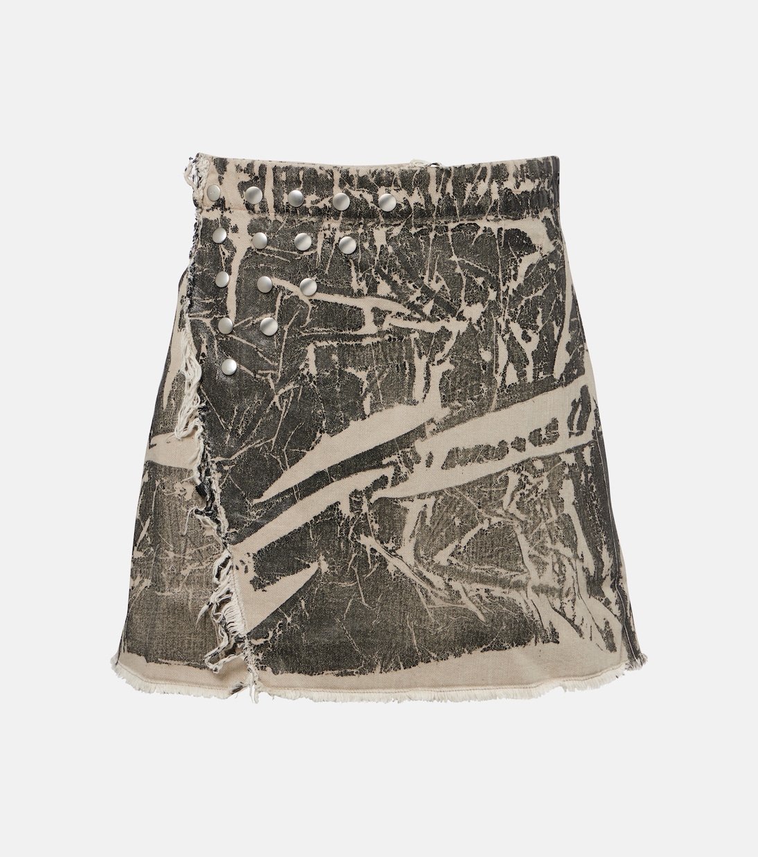 

Мини-юбка из потертого денима Sisysnap Rick Owens, Black Washed Foil