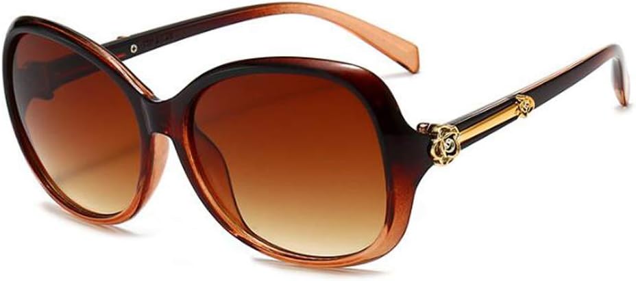 

Солнцезащитные очки с широкой оправой и розовыми дужками для женщин, модные солнцезащитные очки в полной оправе, овальные солнцезащитные очки Weloveushop, Tea Frame Double Tea Flakes