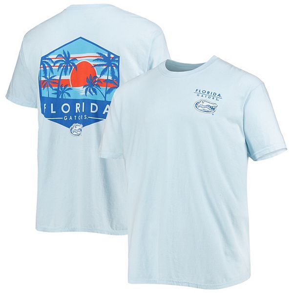 

Мужская футболка Comfort Colors светлого синего цвета с ландшафтным щитом Florida Gators Image One