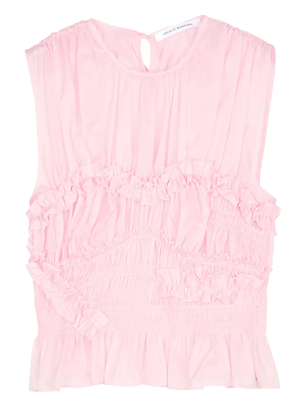 

Топ Uphi с оборками Cecilie Bahnsen, розовый