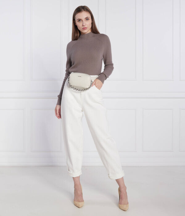 Свитер Calvin Klein Slim Fit, бежевый — фото 2
