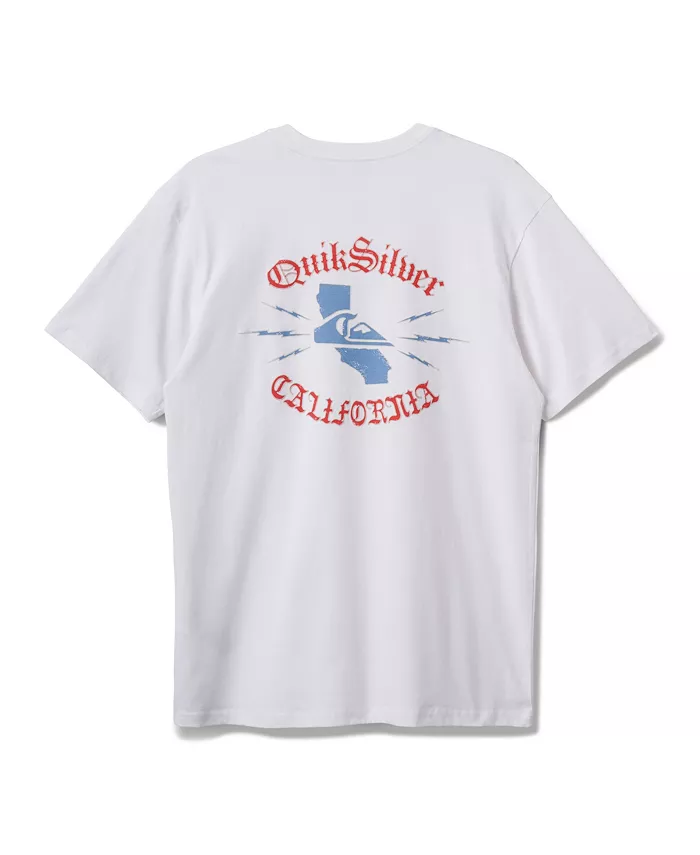 

Мужская футболка California Raised с коротким рукавом Quiksilver, белый