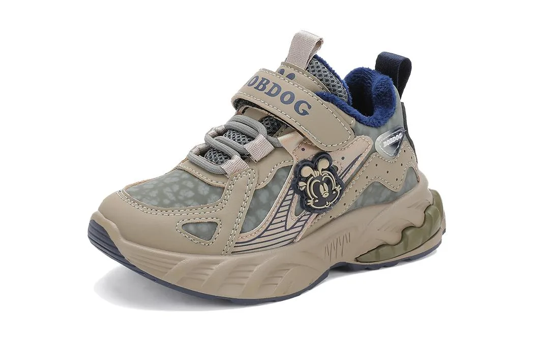 Slip Resistant Kids Lifestyle Shoes Kids' BOBDOG, бежевый/ancient tree коричневый — фото 3