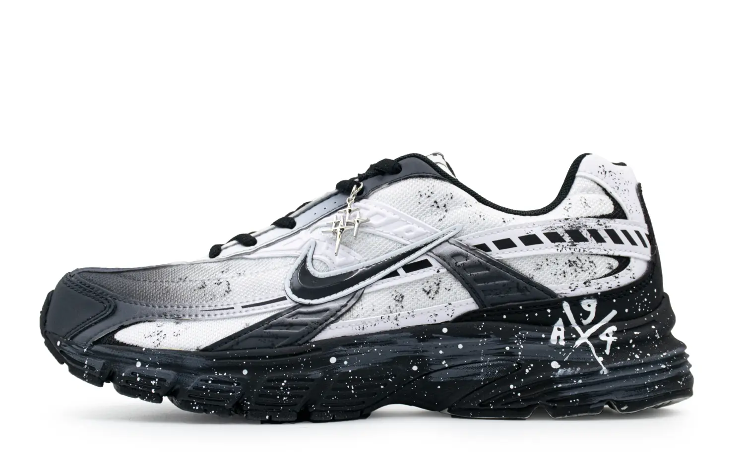 

Nike Кроссовки Initiator с низким верхом, устойчивые к истиранию, мужские, черно-белые