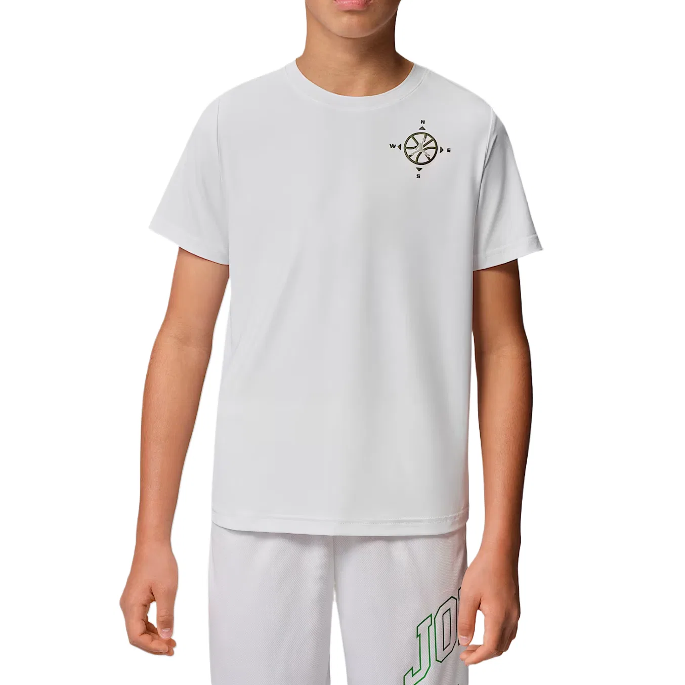 Детская футболка с круглым вырезом Jordan, White